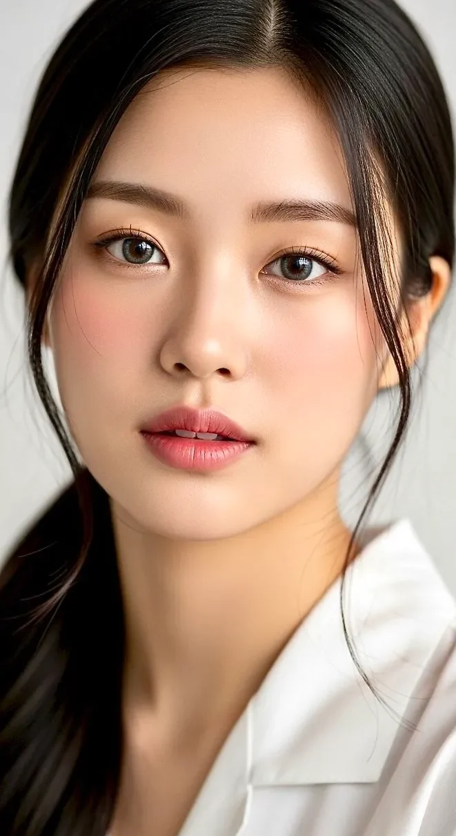 AI顔面偏差値診断 1 エレガントな日本女性のポートレート